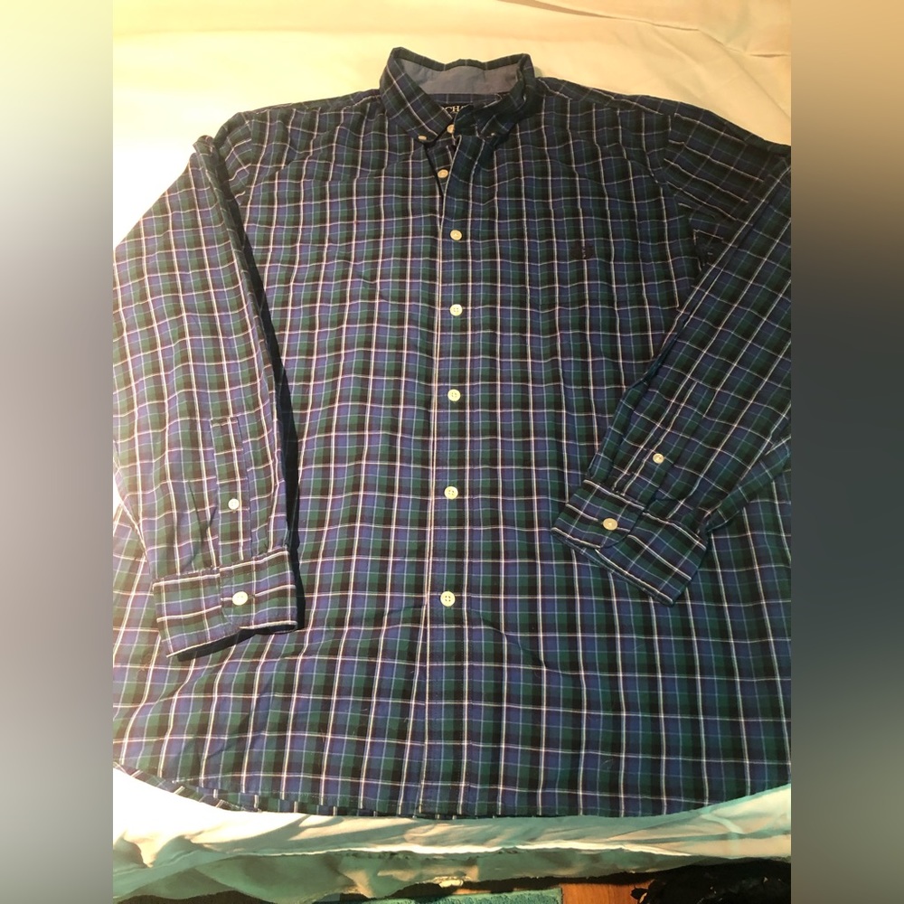 Chaps men's long sleeve button up